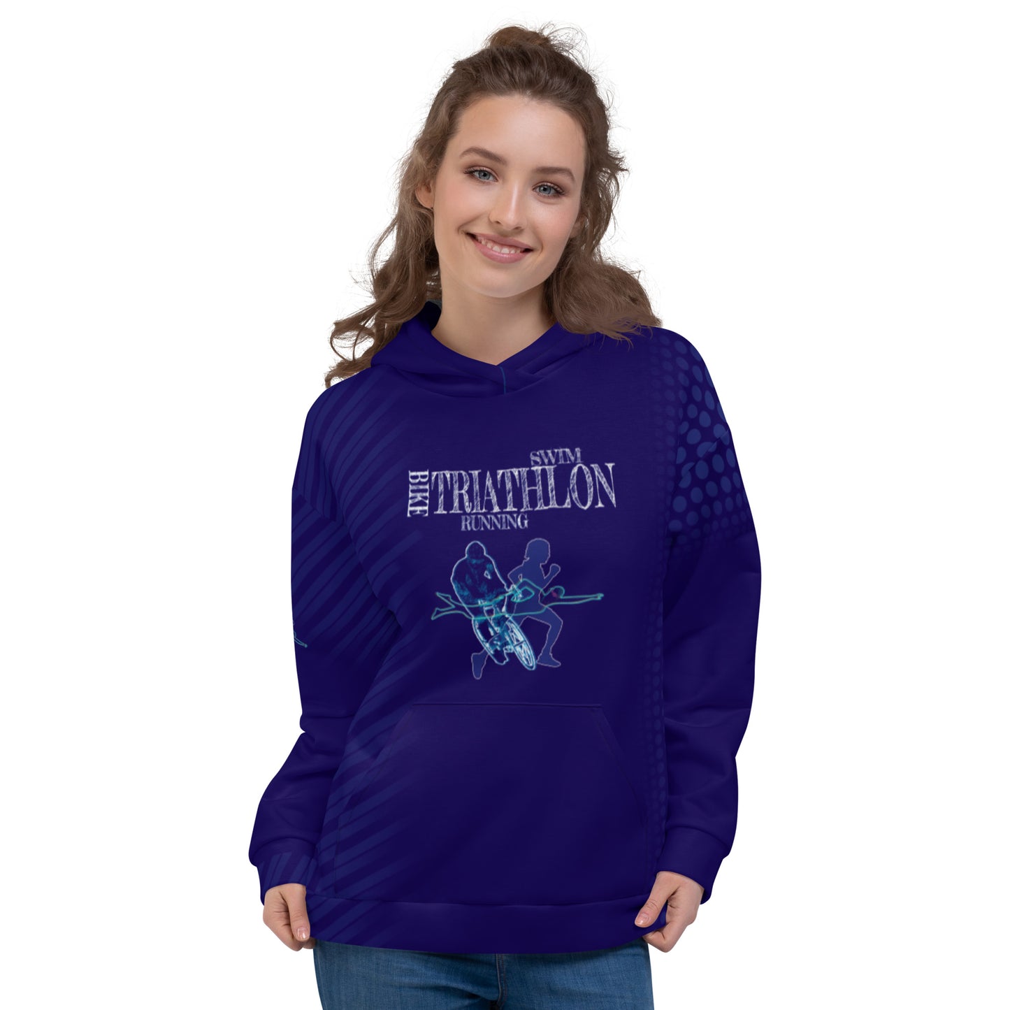 Sweat à Capuche Unisexe "Tri Blue"