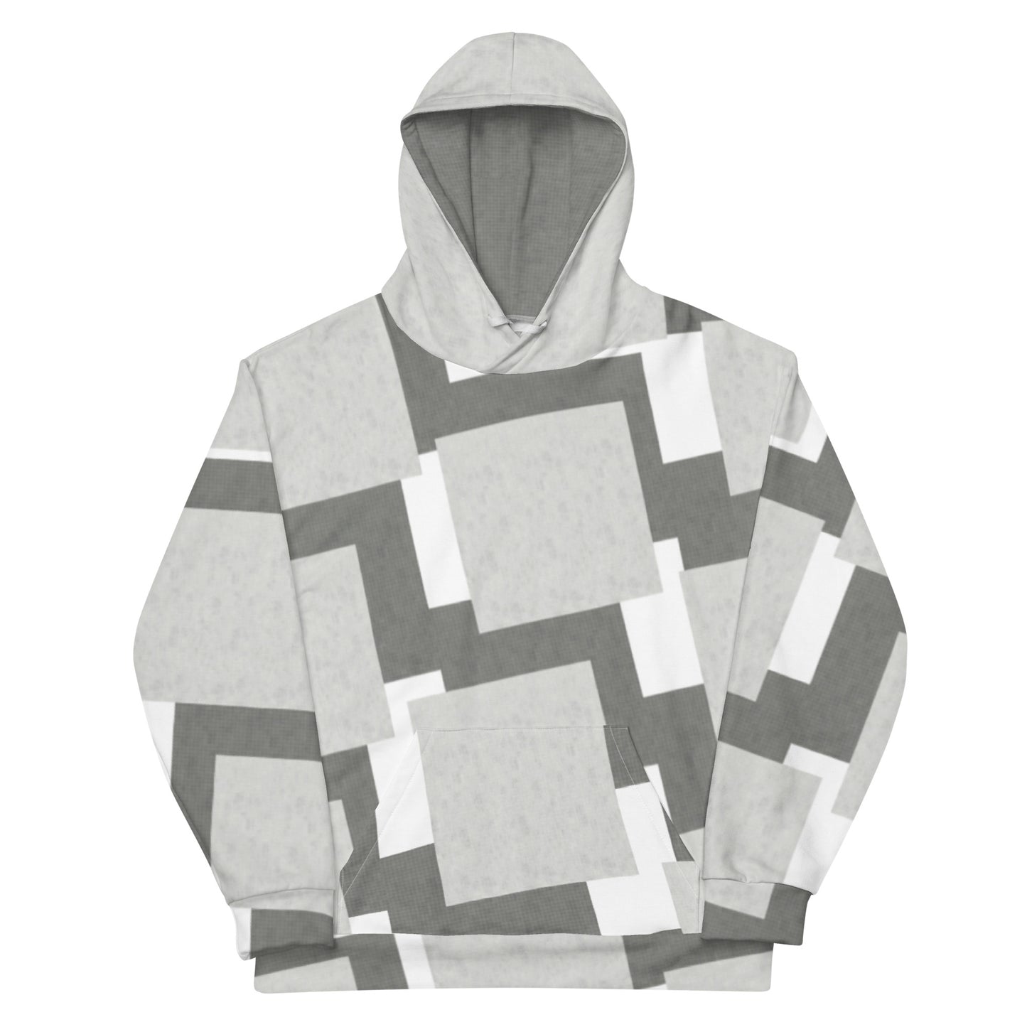 Sweat à Capuche Unisexe "Carreaux Gris"