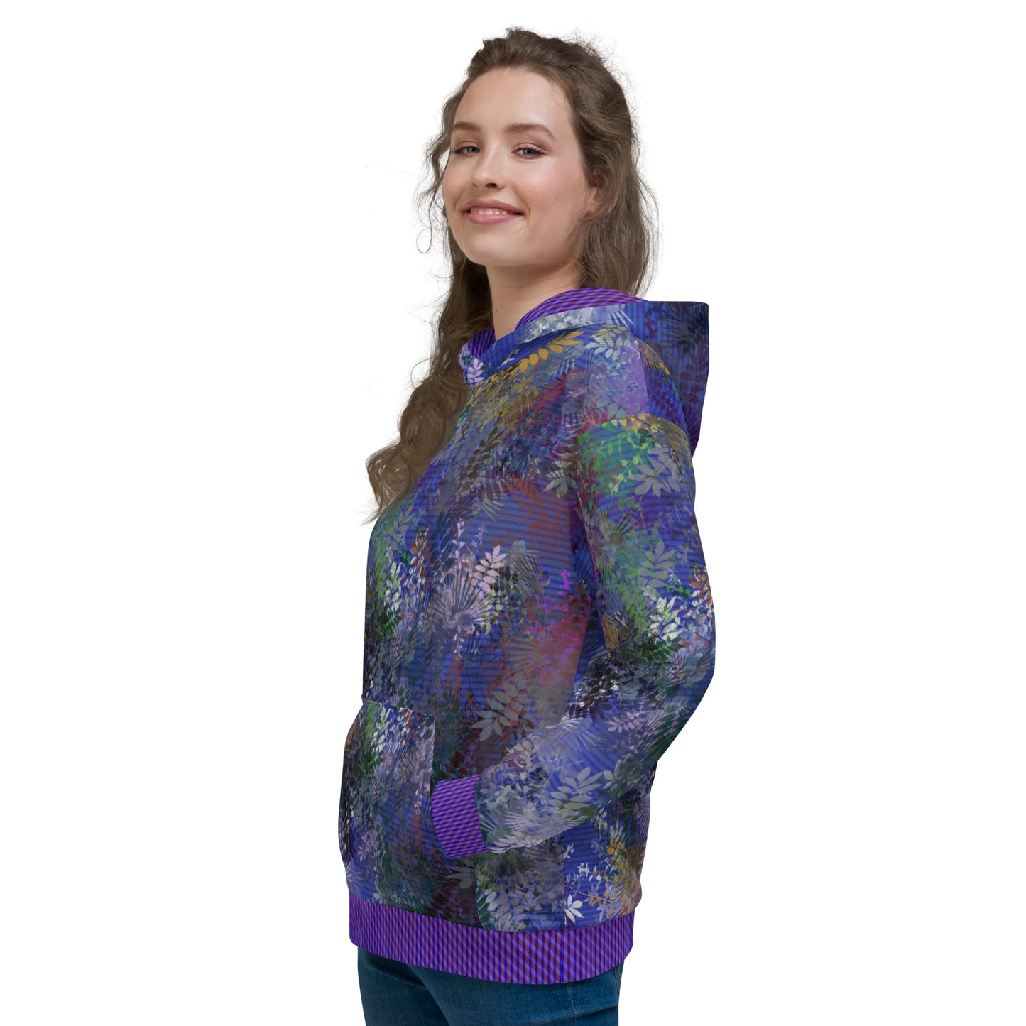 Sweat à capuche "Wisteria blue"