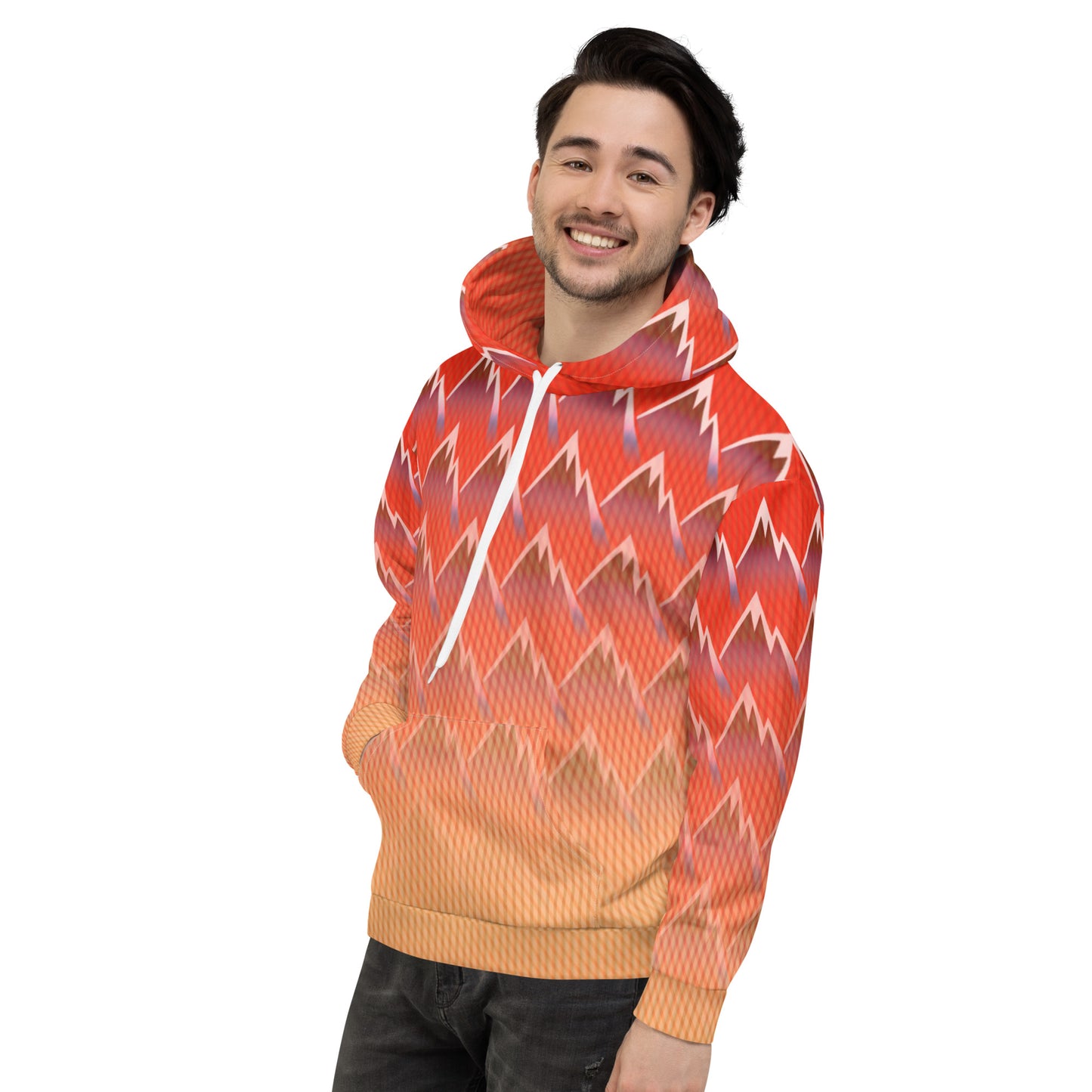 Sweat à capuche Homme "Mountain Sunset"