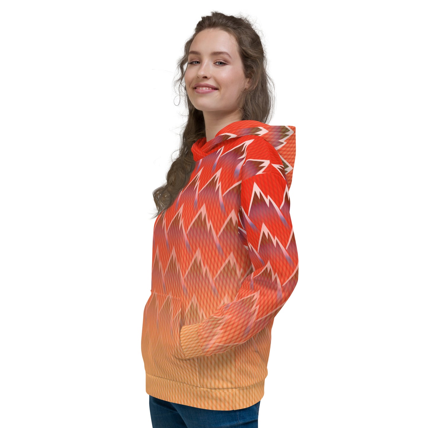 Sweat à capuche Femme "Mountain Sunset"