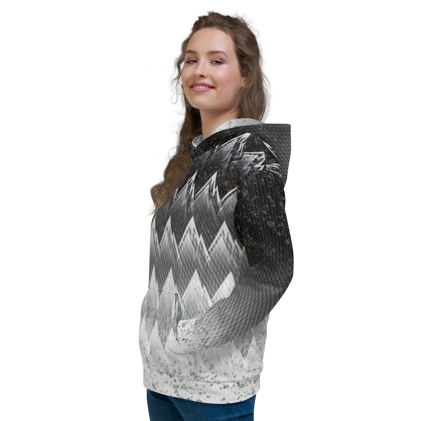 Sweat à capuche Femme "Black & White"