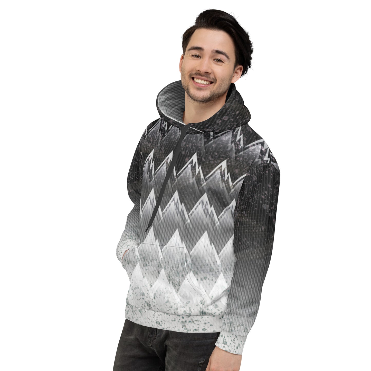 Sweat à capuche Homme "Black & White"