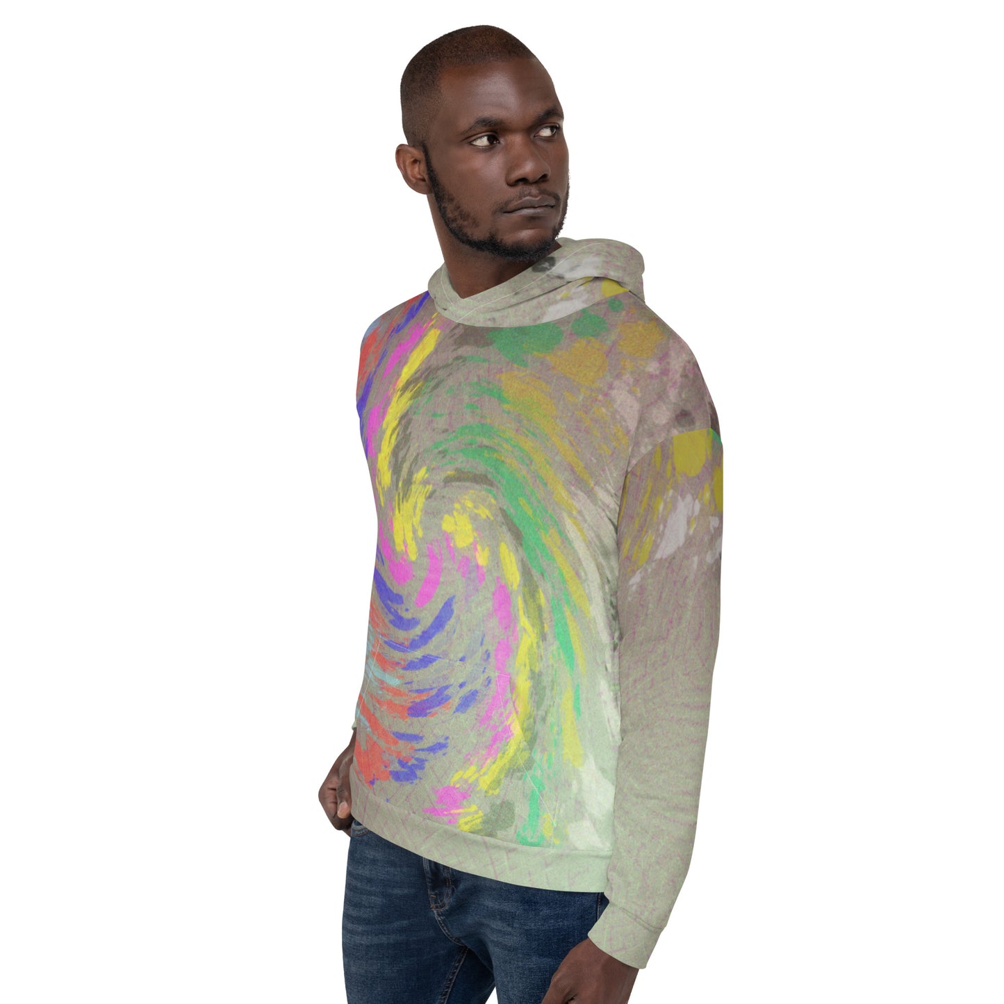 Sweat à Capuche Unisexe "Spring Cyclone Paint "