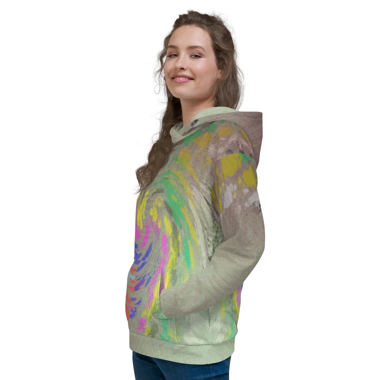 Sweat à Capuche Unisexe "Spring Cyclone Paint "