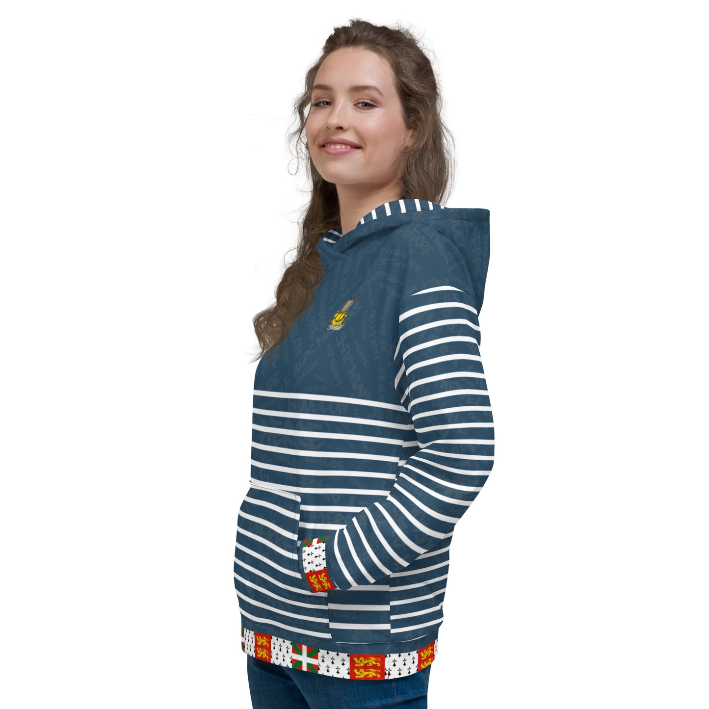 Sweat à capuche unisexe "St Pierre et Miquelon Blue"