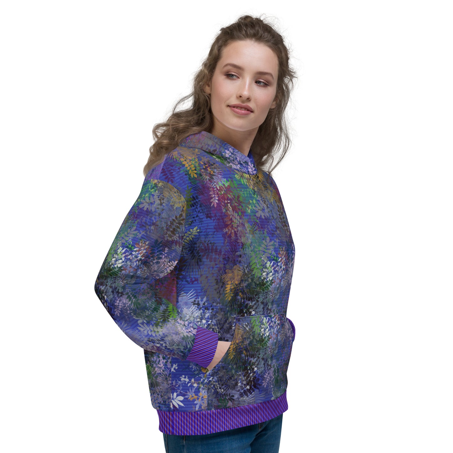 Sweat à capuche "Wisteria blue"