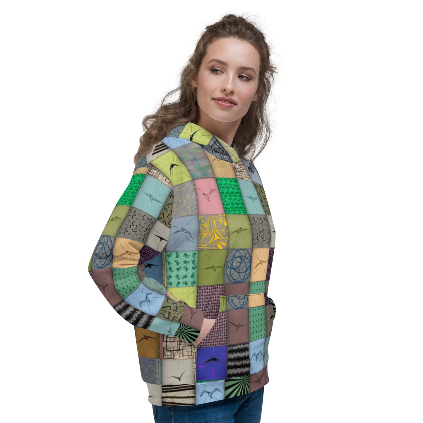 Sweat à Capuche "Patchwork Cormoran"