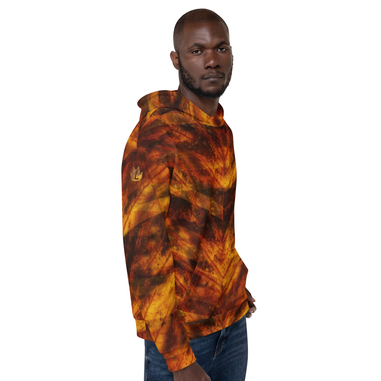 Sweat à capuche Homme "Red Fall"