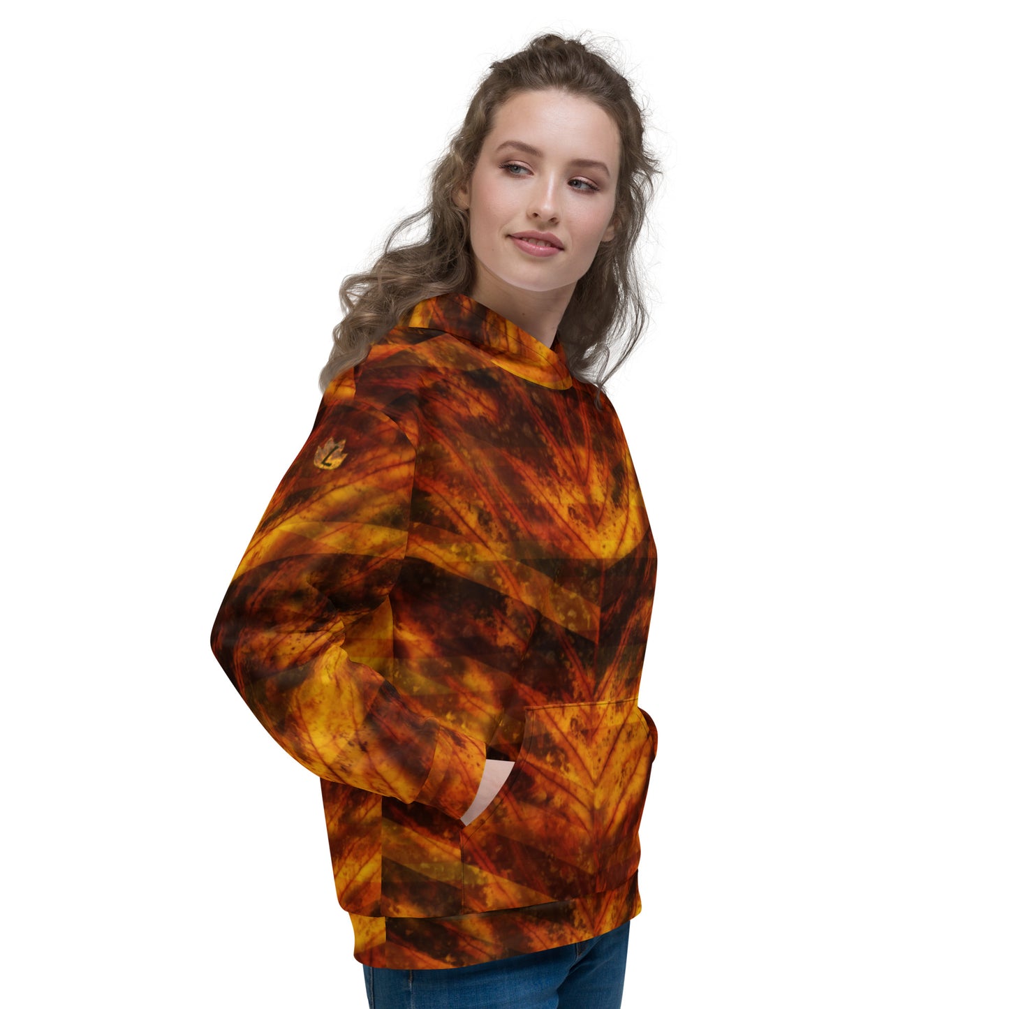 Sweat à capuche Femme "Red Fall"