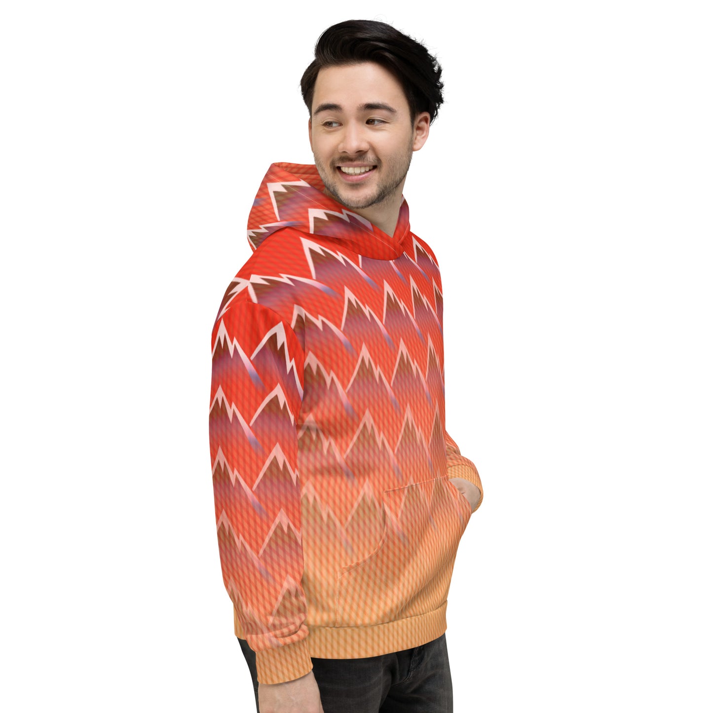 Sweat à capuche Homme "Mountain Sunset"