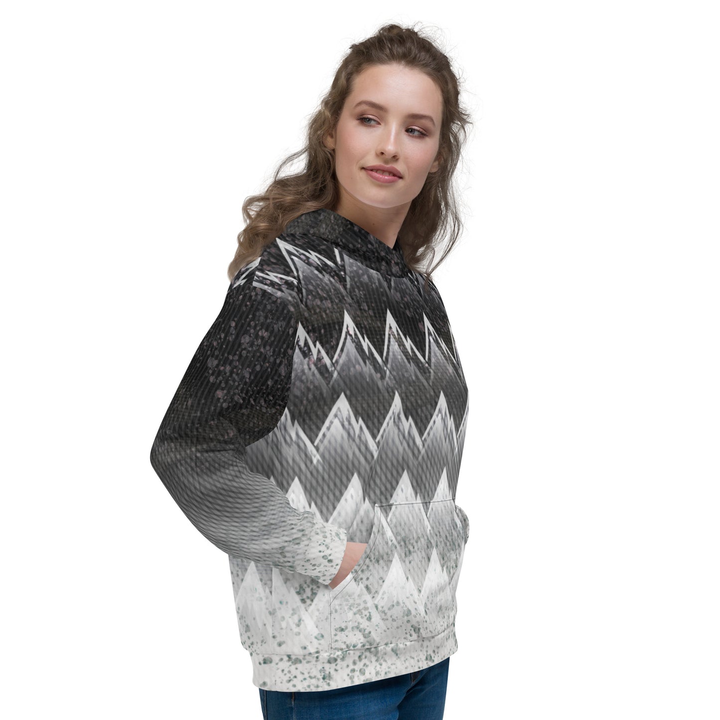 Sweat à capuche Femme "Black & White"
