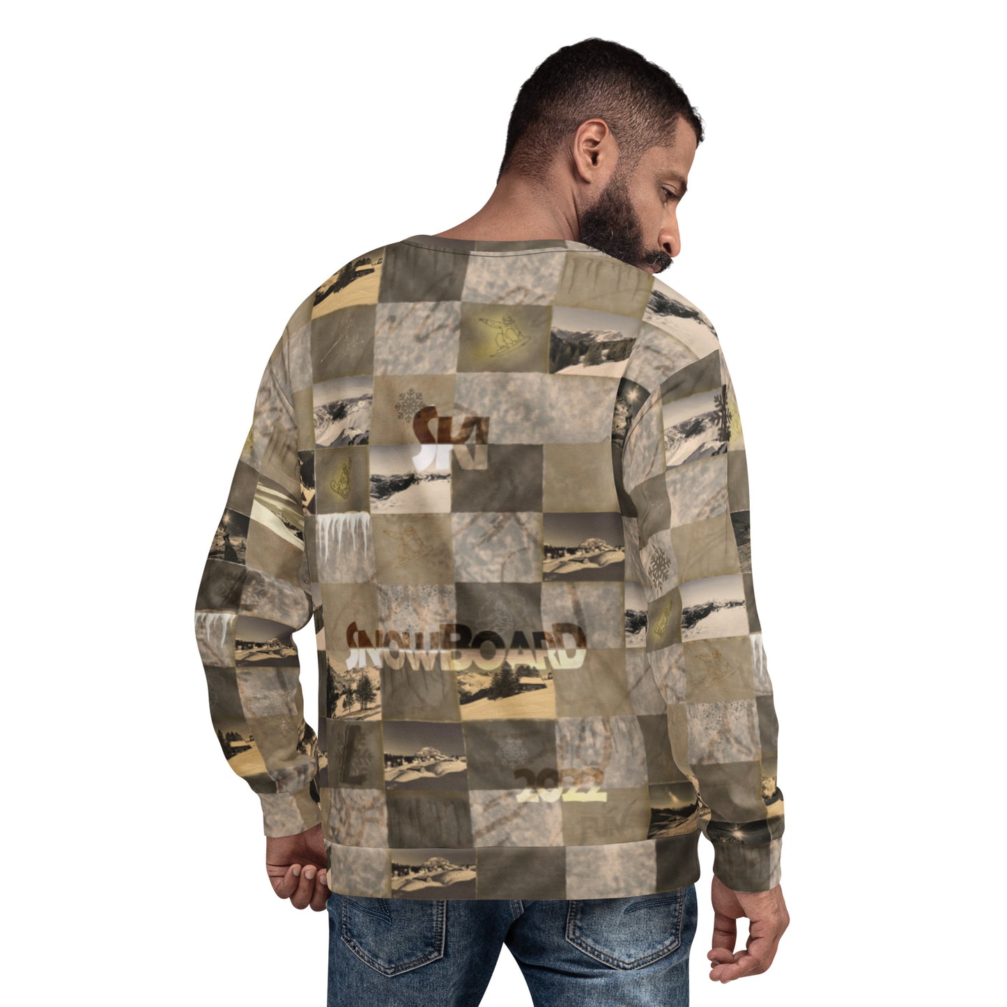 Sweat-Shirt homme "Patchwork Mountain"
