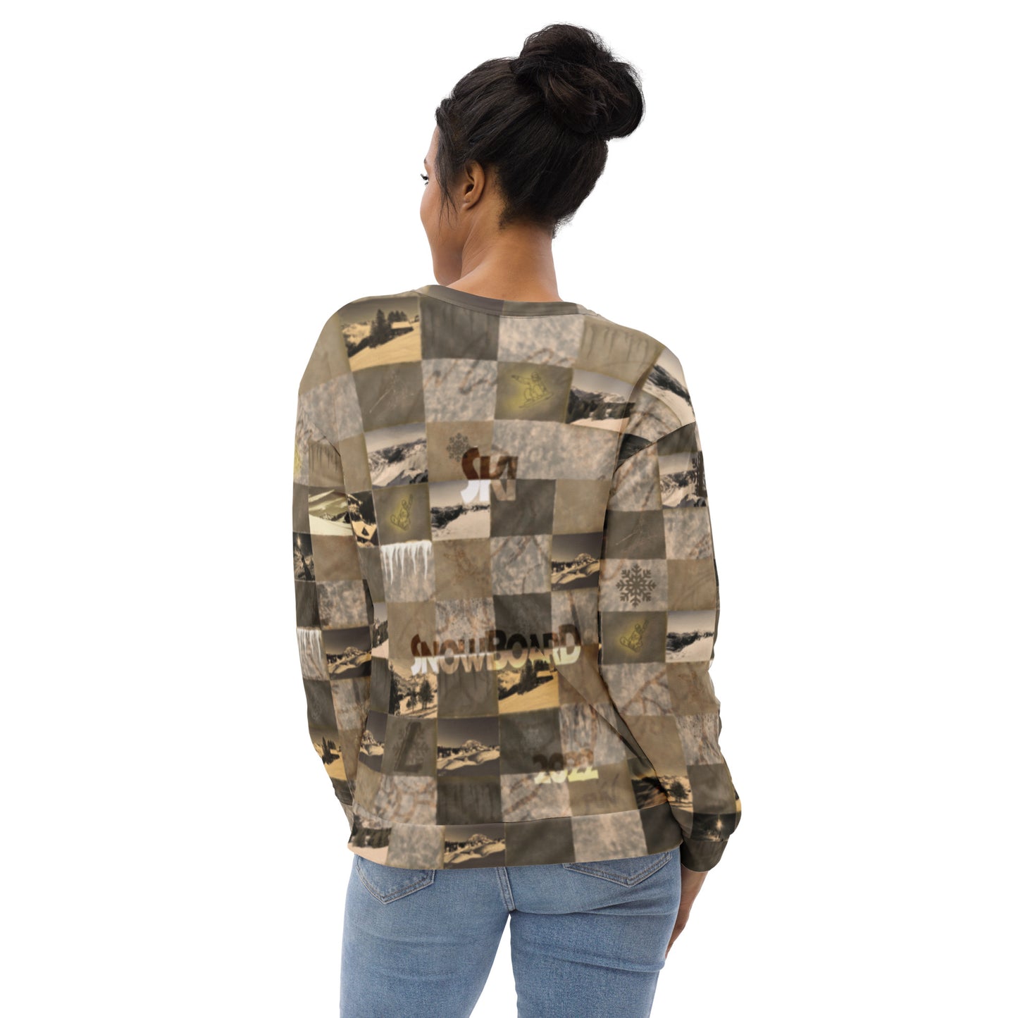 Sweat-Shirt femme "Patchwork Mountain"
