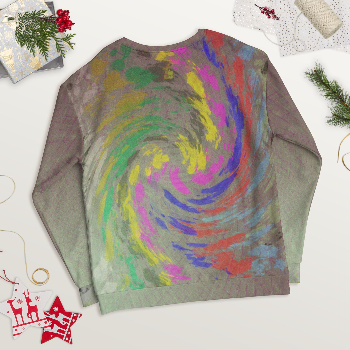 Sweat-Shirt Unisexe "Spring Cyclone Paint "