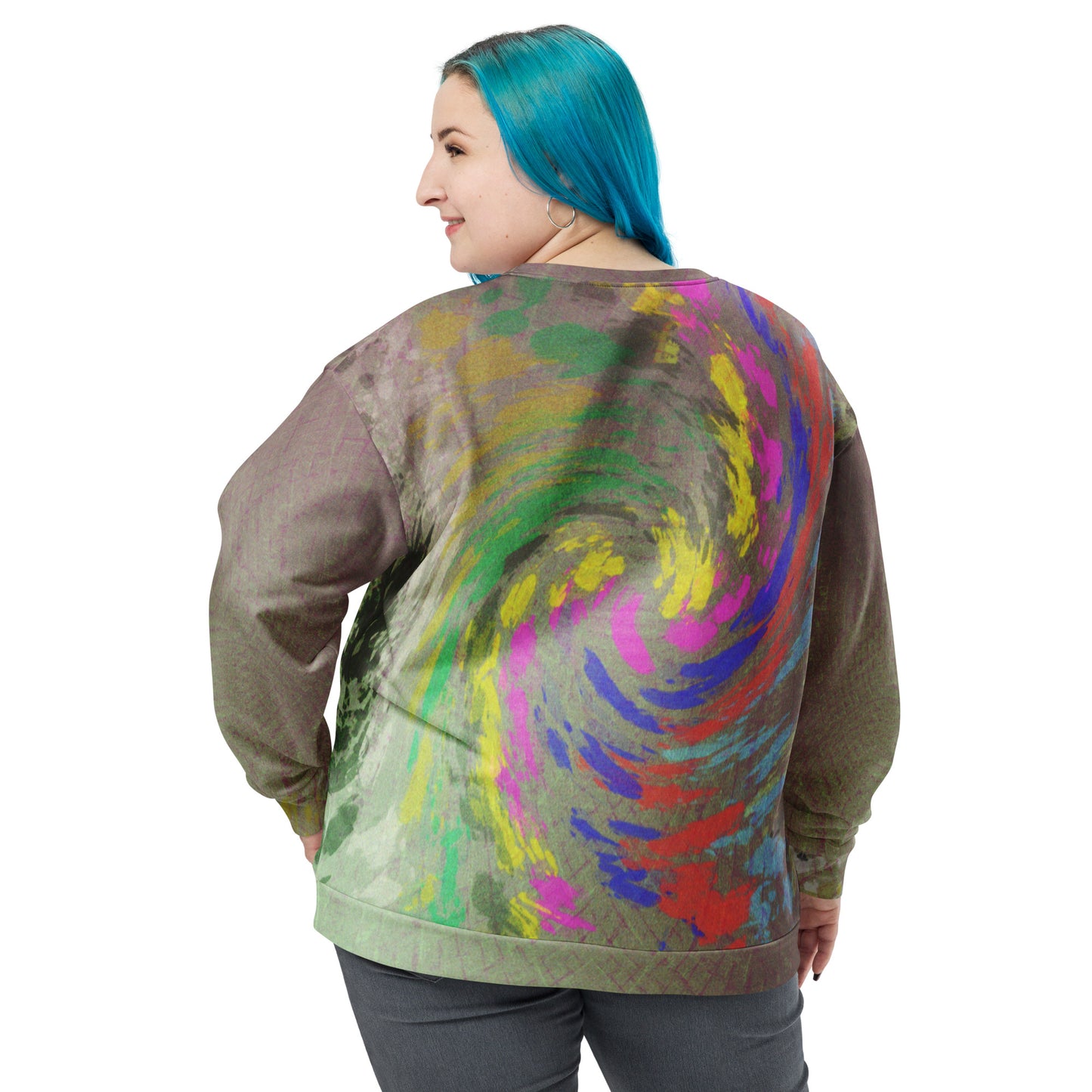 Sweat-Shirt Unisexe "Spring Cyclone Paint "