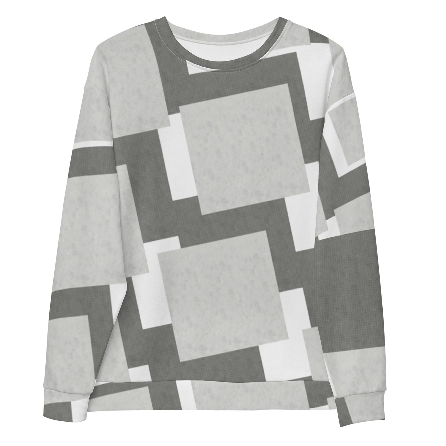 Sweat-Shirt Unisexe "Carreaux Gris"
