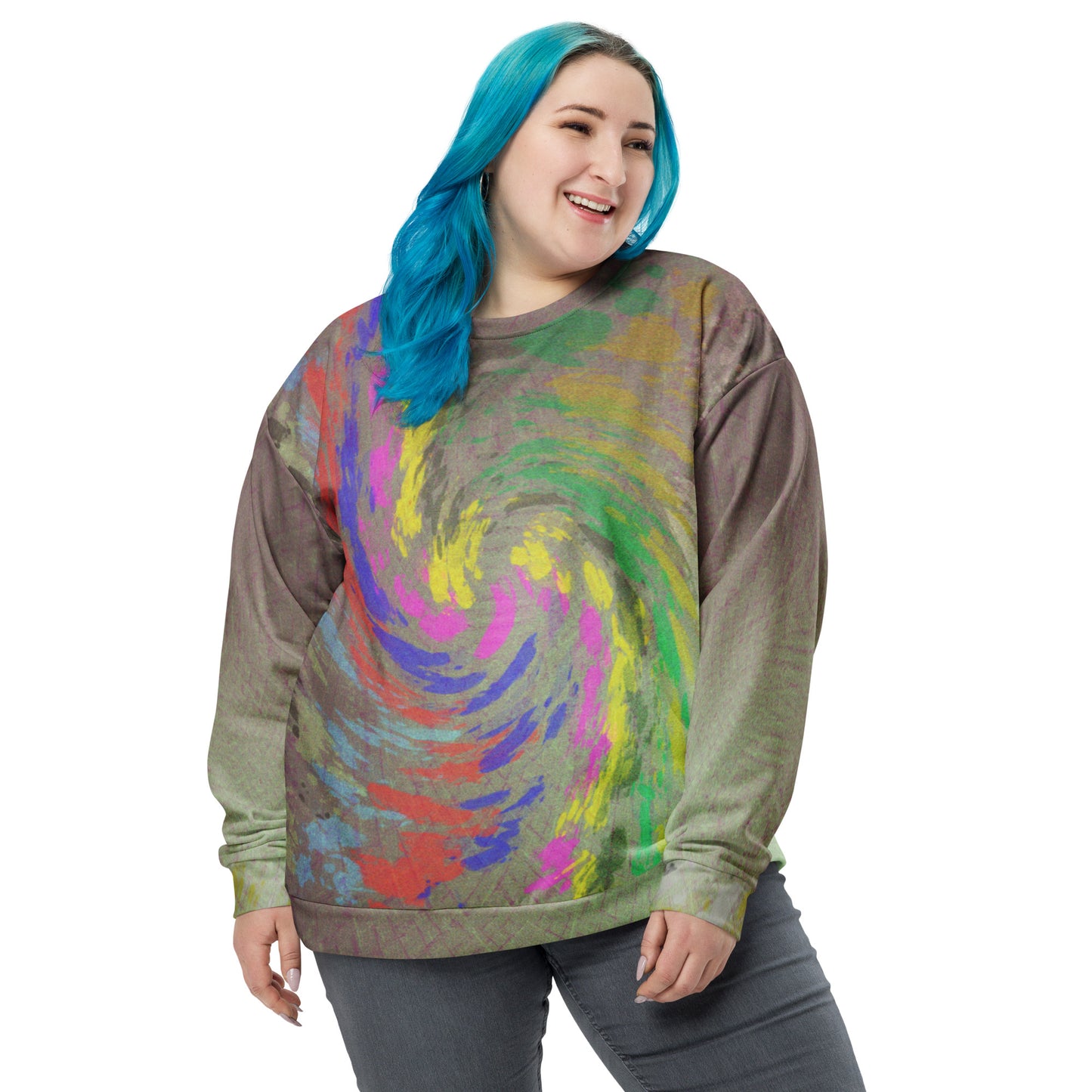 Sweat-Shirt Unisexe "Spring Cyclone Paint "