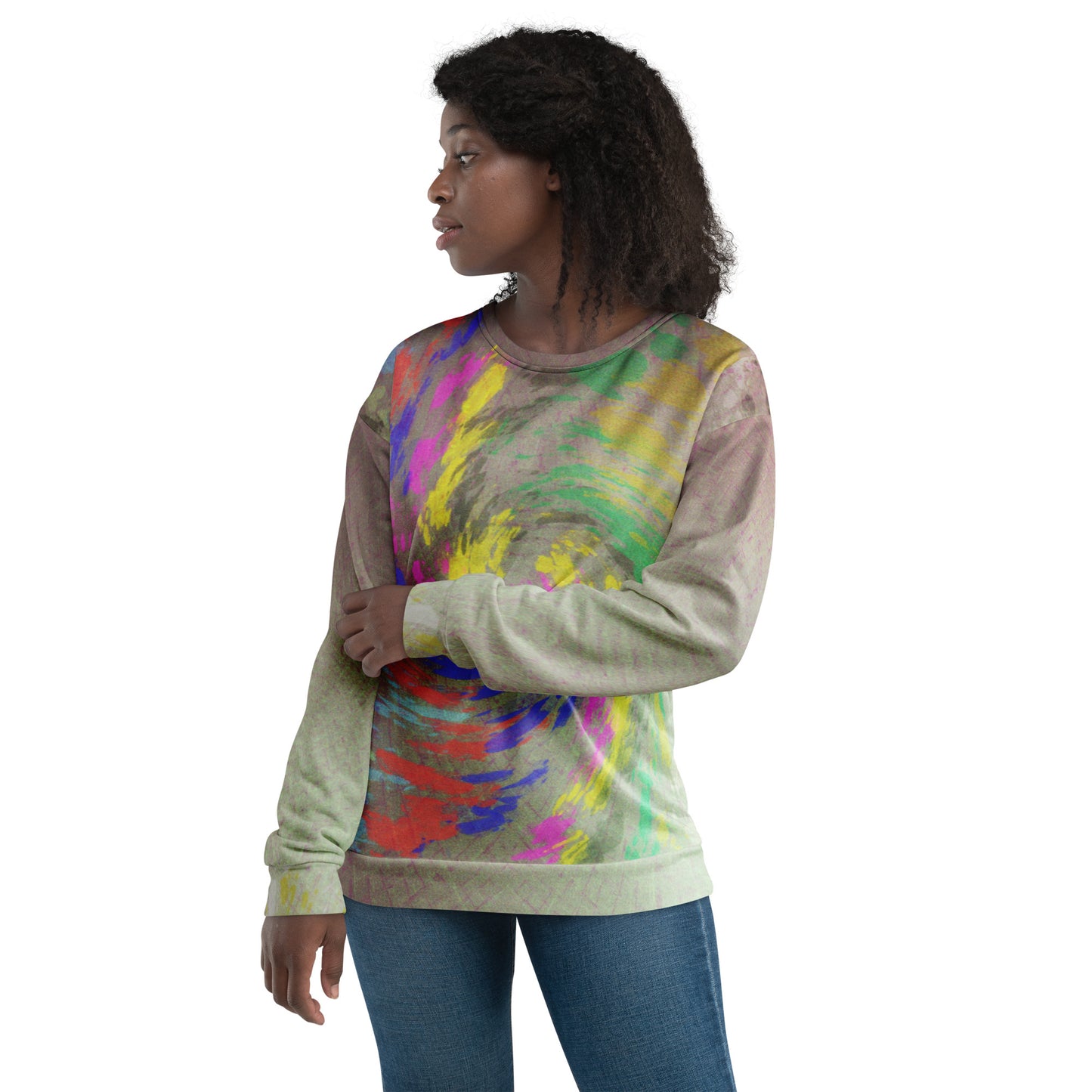 Sweat-Shirt Unisexe "Spring Cyclone Paint "