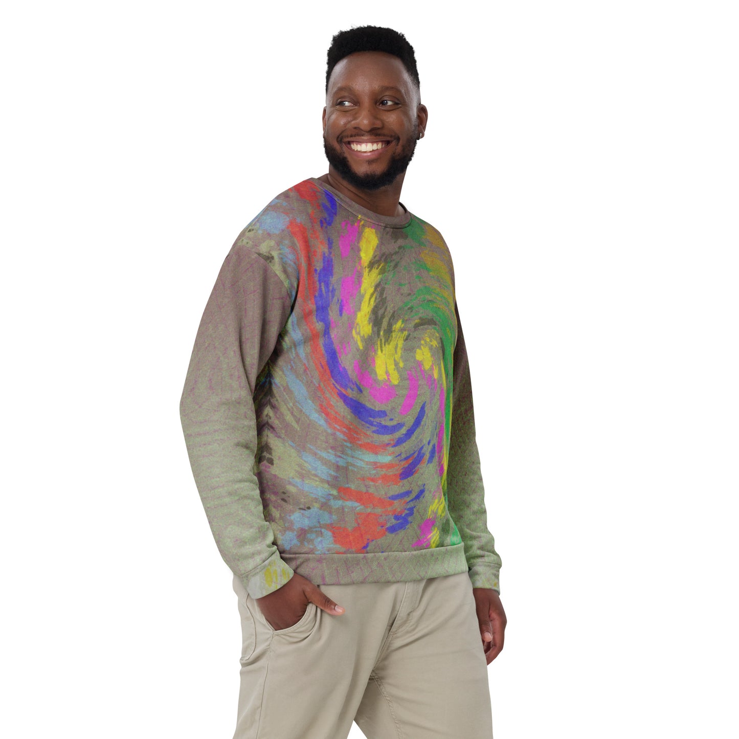 Sweat-Shirt Unisexe "Spring Cyclone Paint "