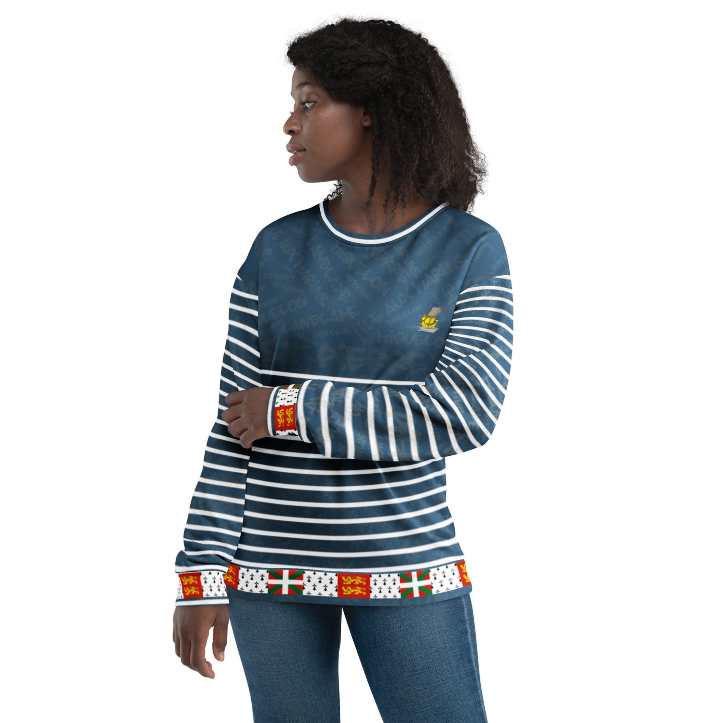 Sweat-shirt unisexe "St Pierre et Miquelon Blue"