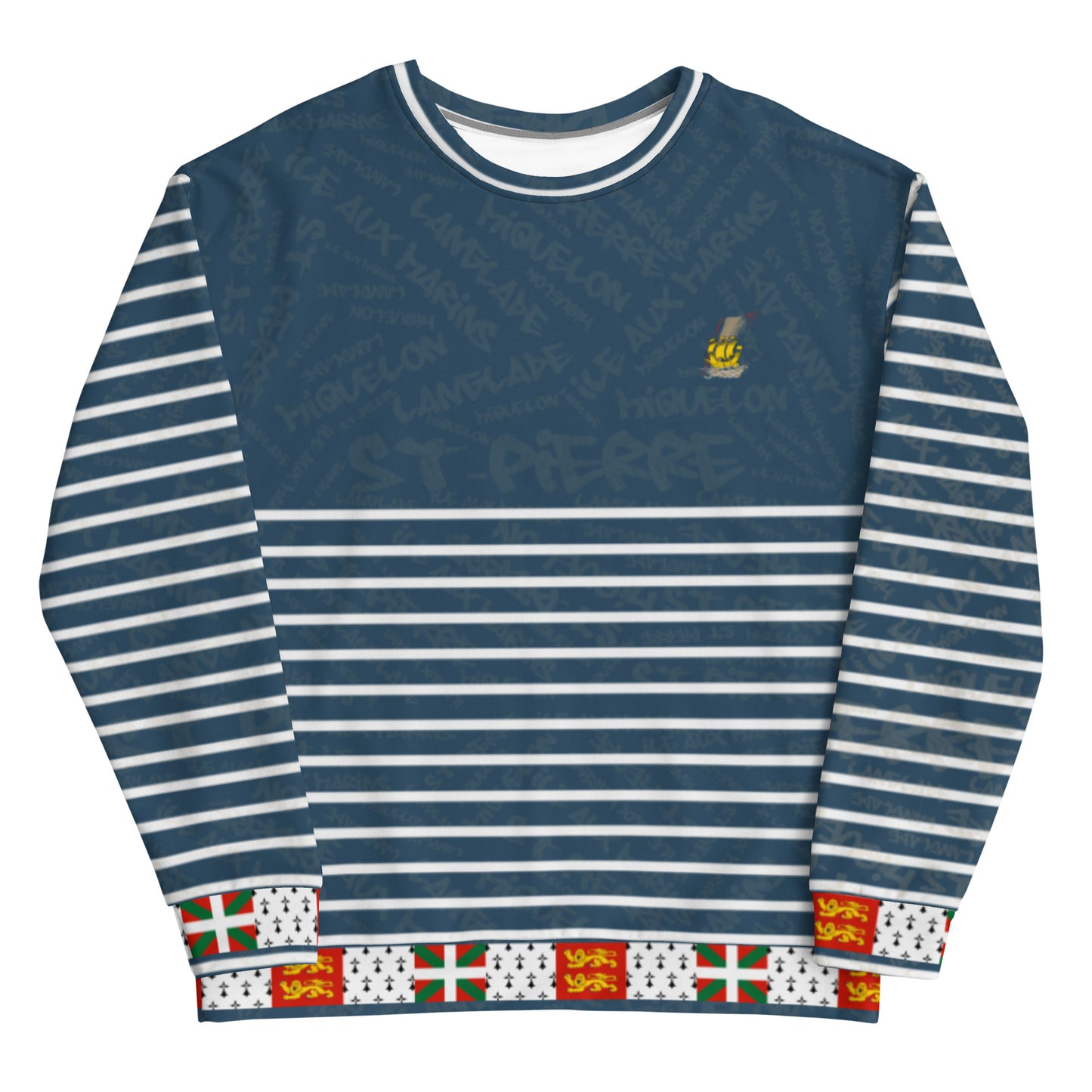 Sweat-shirt unisexe "St Pierre et Miquelon Blue"