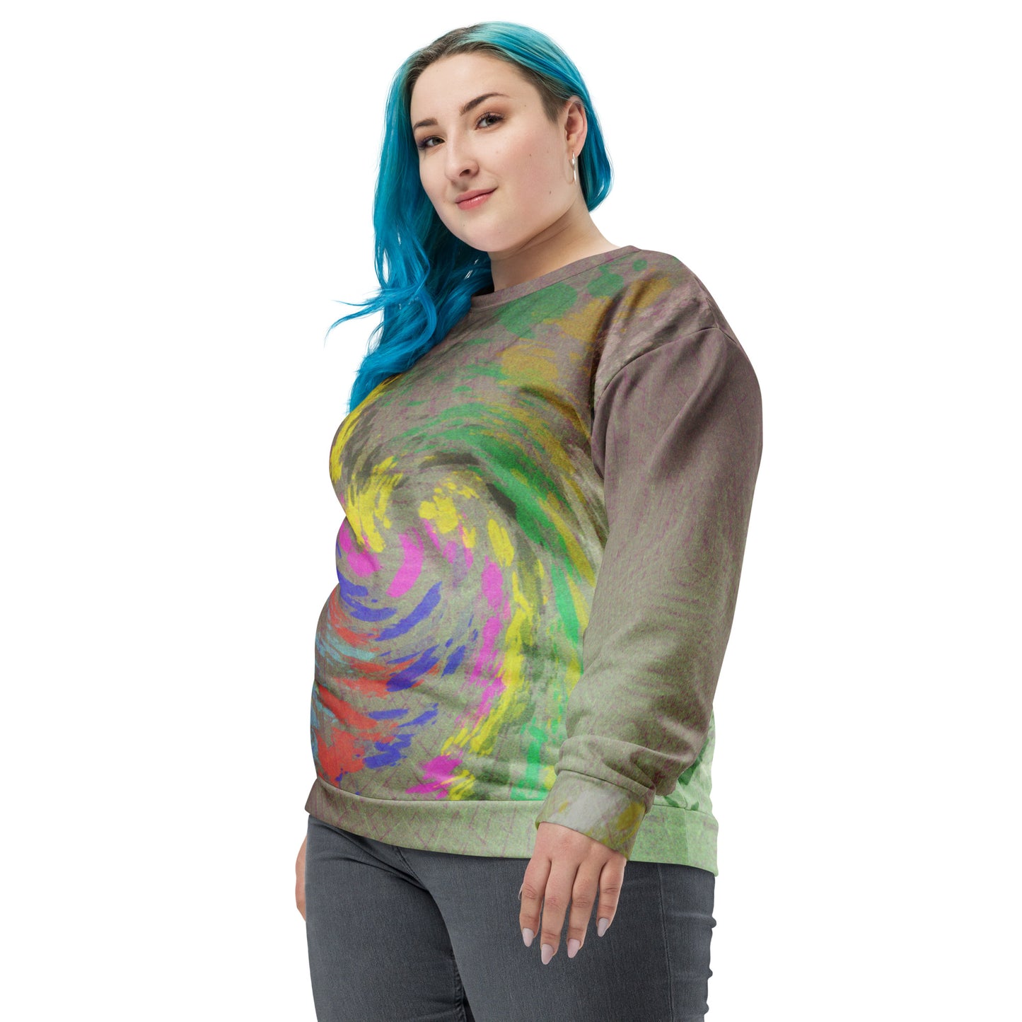Sweat-Shirt Unisexe "Spring Cyclone Paint "