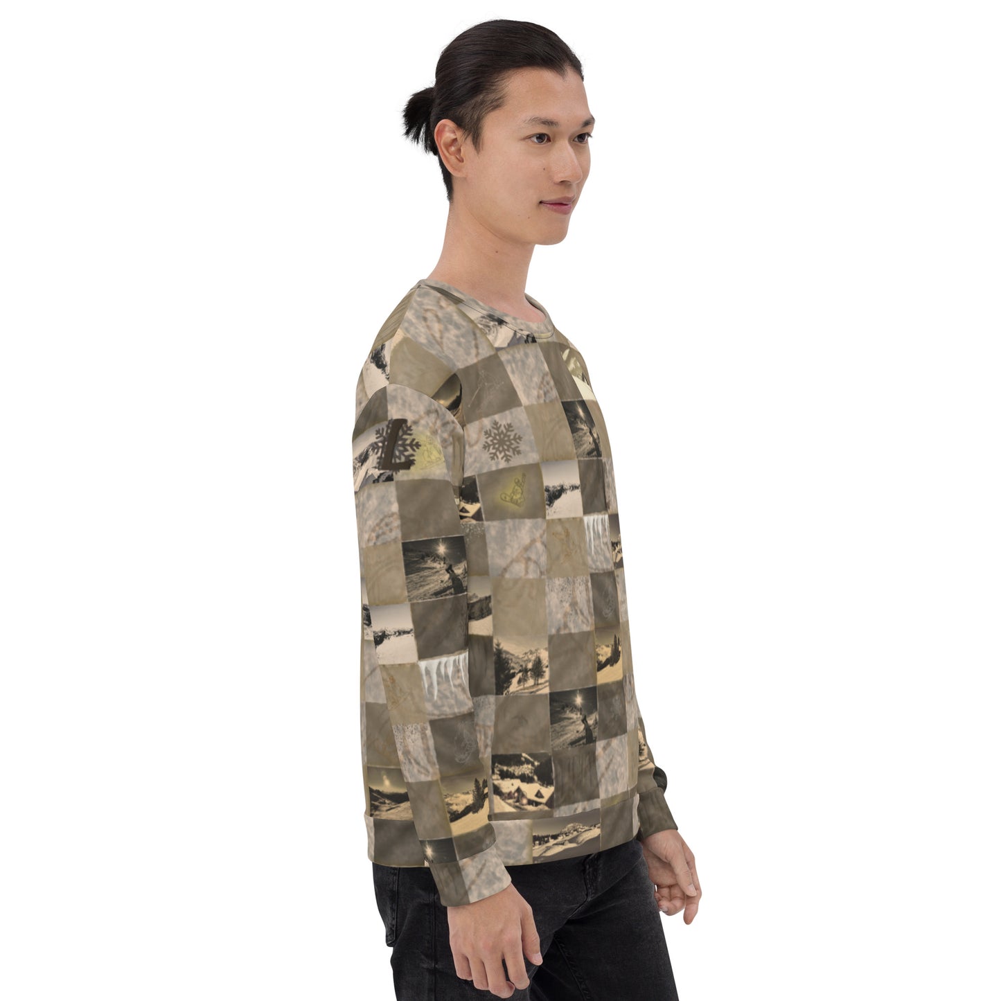 Sweat-Shirt homme "Patchwork Mountain"