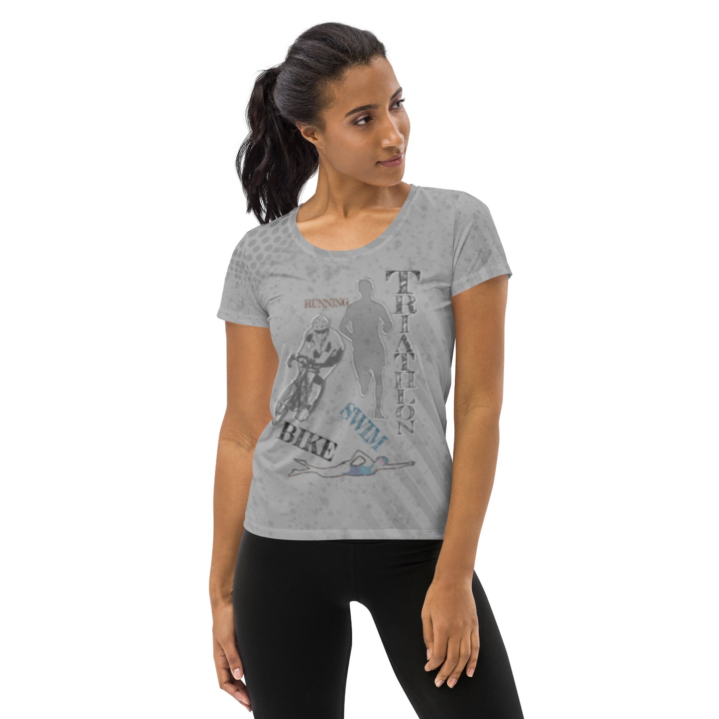 T-shirt de sport "Tri gris"