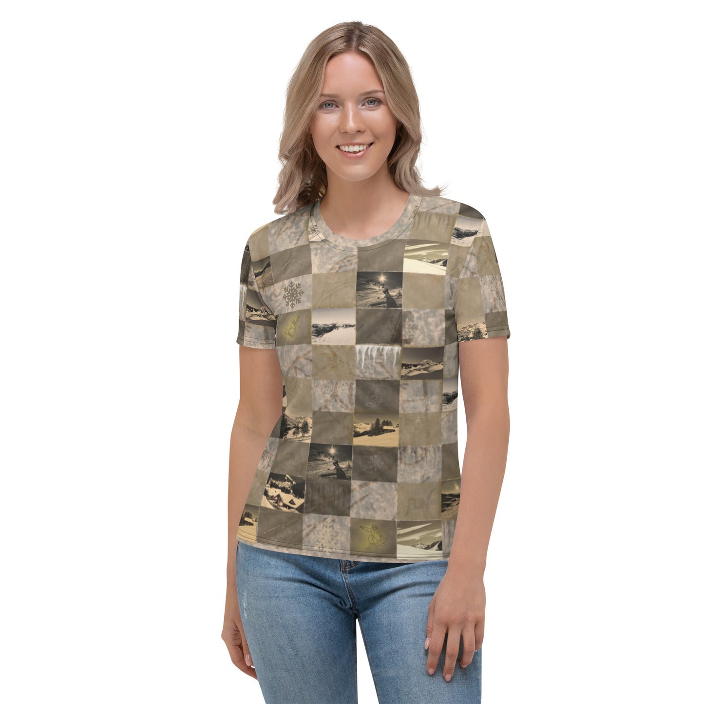 T-shirt Femme "Patchwork Mountain"