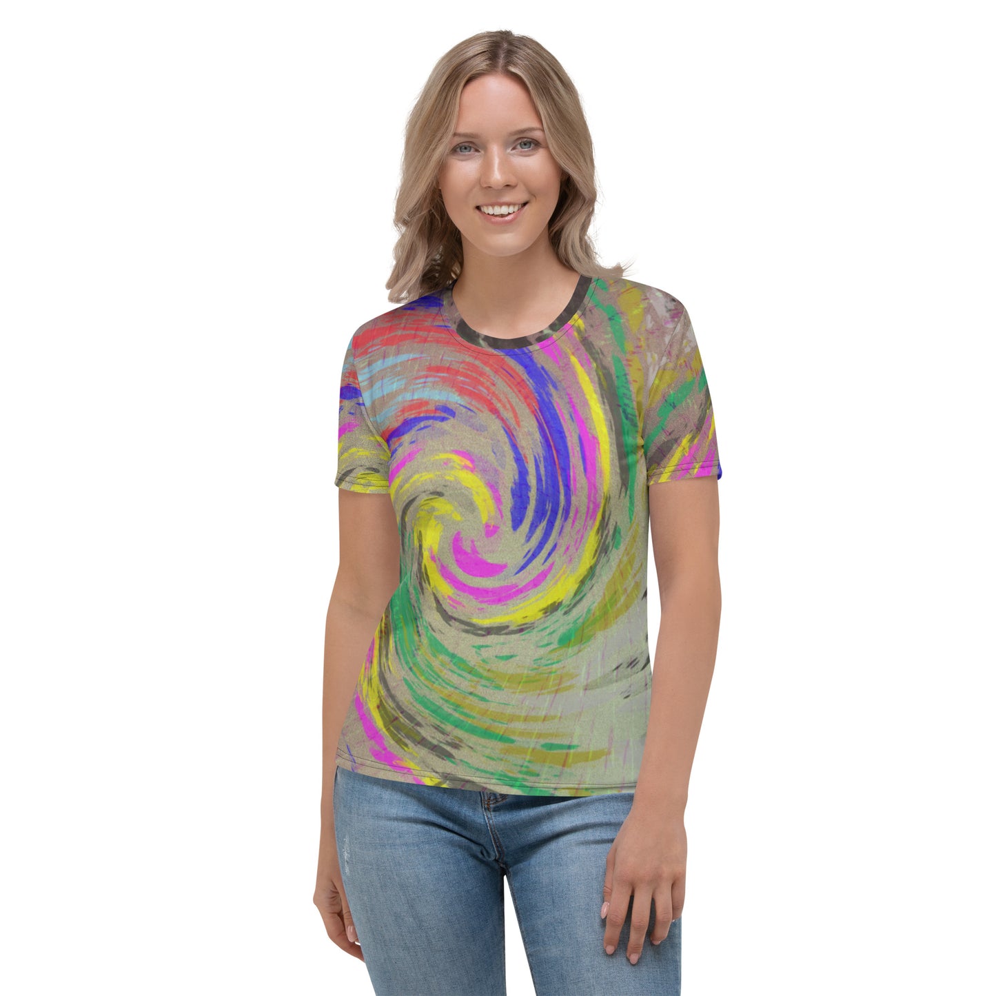 T-shirt Femme "Spring cyclone Paint"