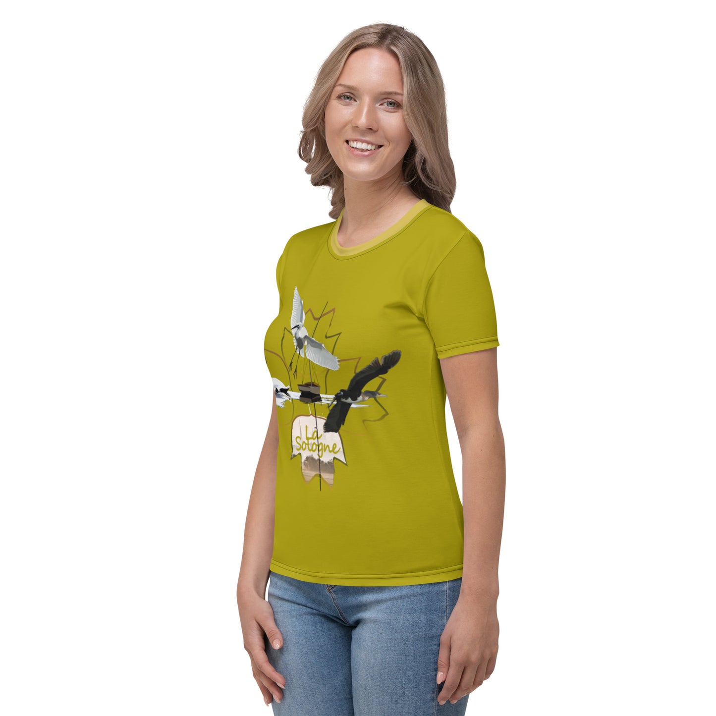 T-shirt femme "Yellow Sologne"