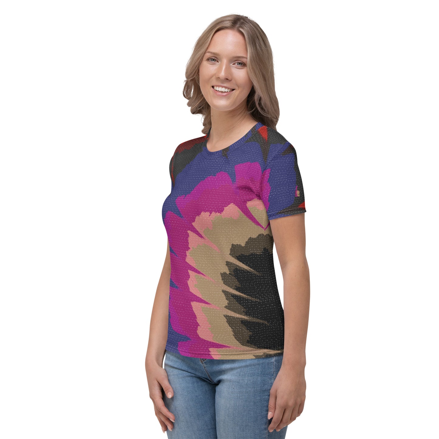 T-shirt pour Femme "Spring flowers Multicolore"