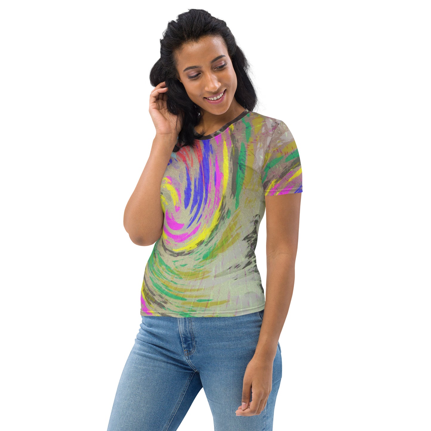 T-shirt Femme "Spring cyclone Paint"