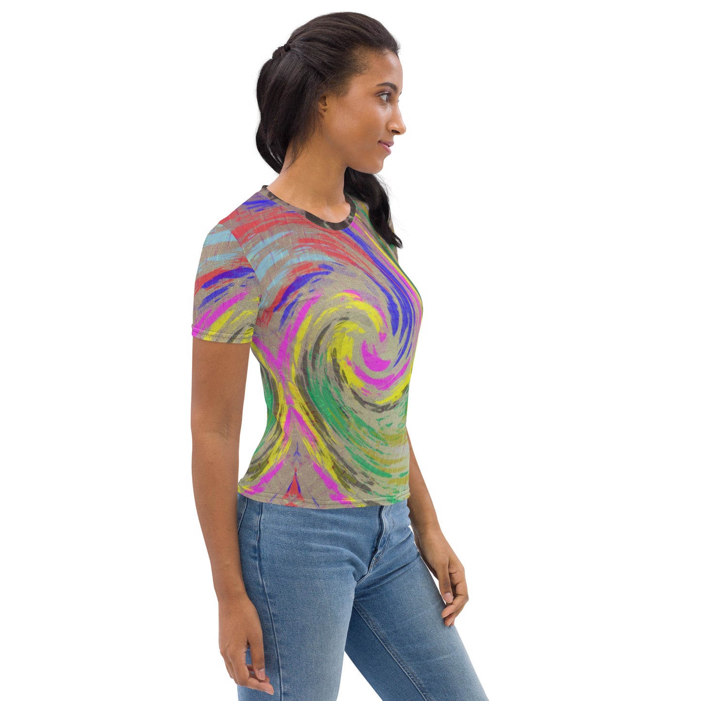 T-shirt Femme "Spring cyclone Paint"