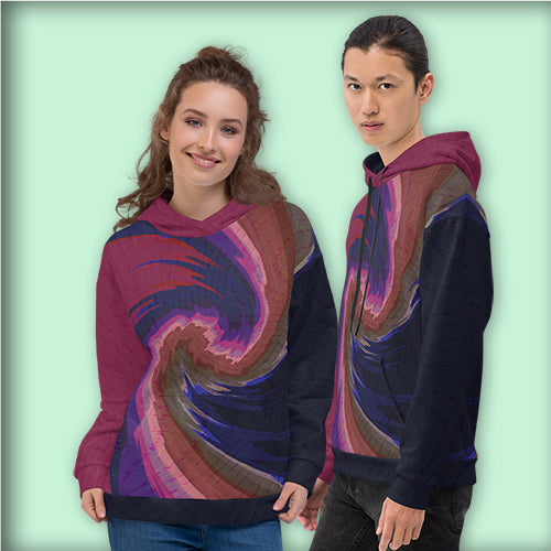 Sweat à Capuche Unisexe "Spring cyclone Multicolore"