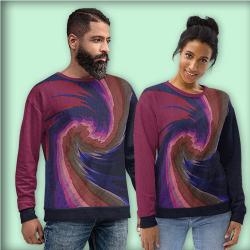 Sweat-Shirt Unisexe "Spring cyclone Multicolore"