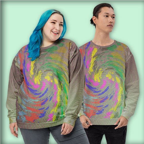 Sweat-Shirt Unisexe "Spring Cyclone Paint "
