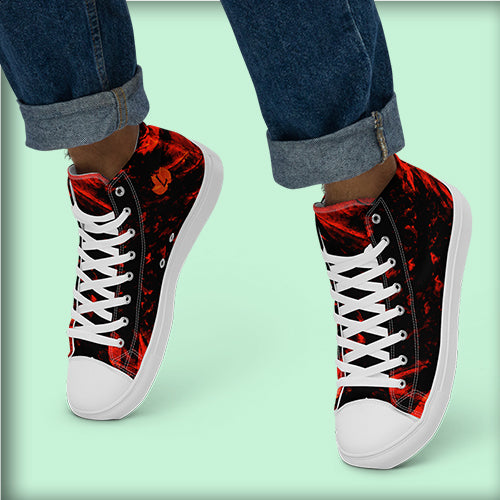 Baskets hautes en toile homme "Black Fall"