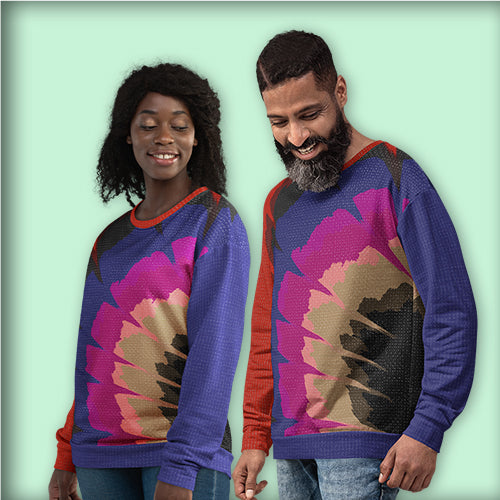 Sweat-Shirt Unisexe "Spring Painted Flower"