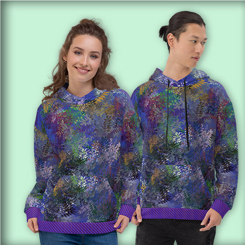 Sweat à capuche "Wisteria blue"