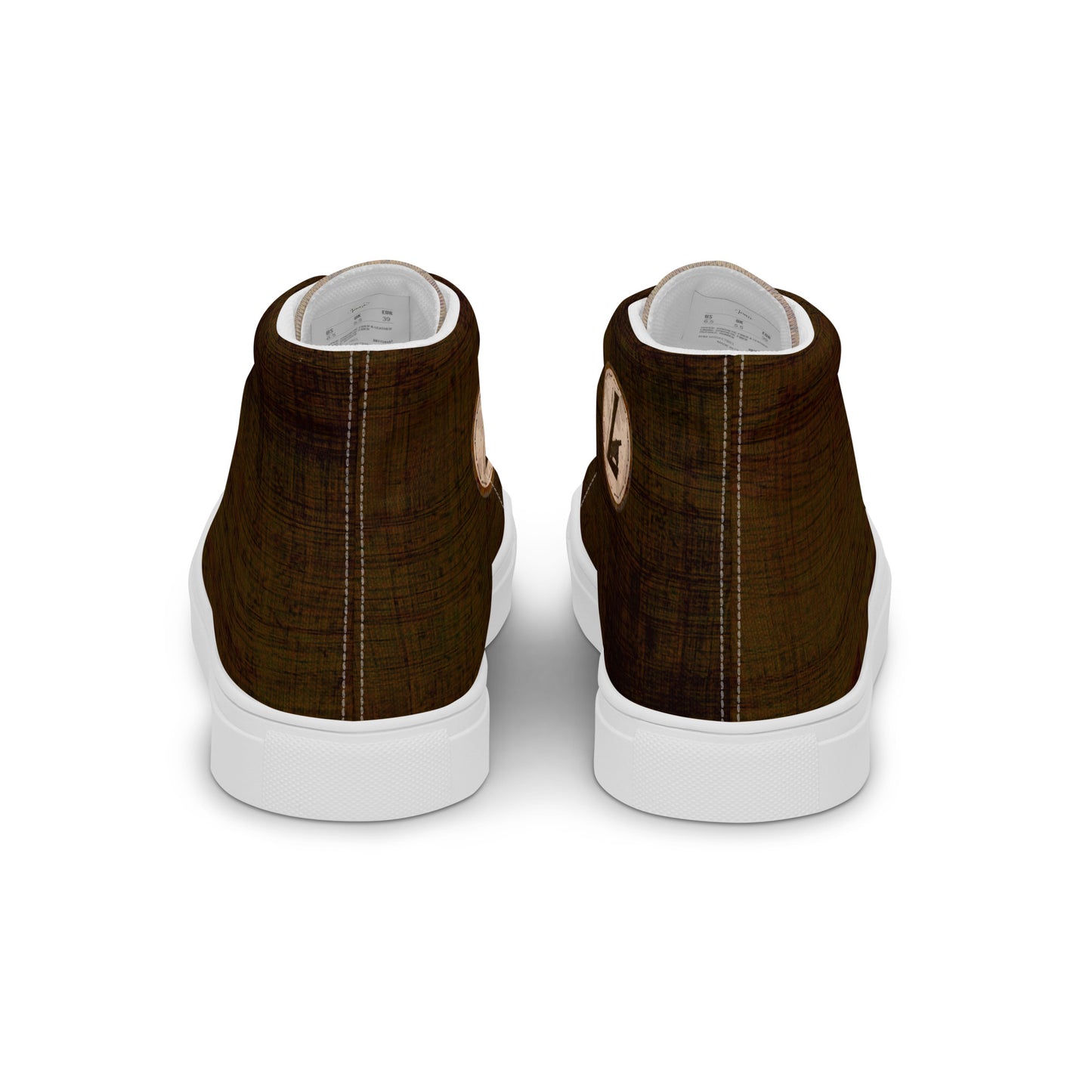 Baskets hautes en toile homme "Canon Foncé"