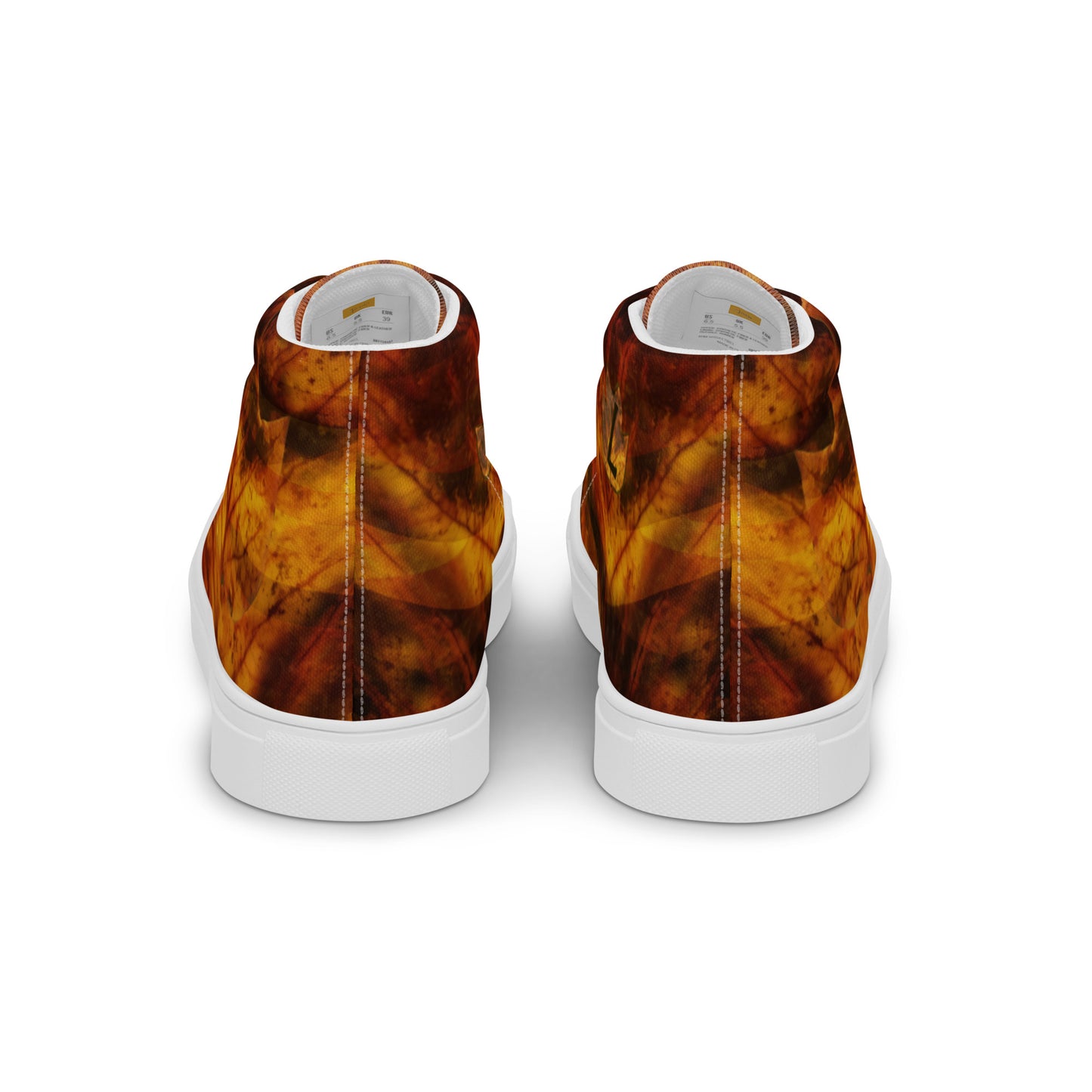 Baskets hautes en toile homme "Fall Red"