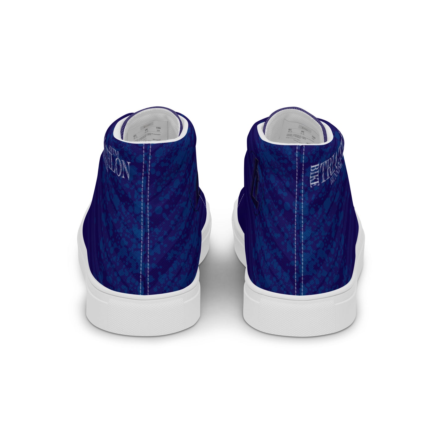 Baskets hautes en toile homme "Tri Blue"