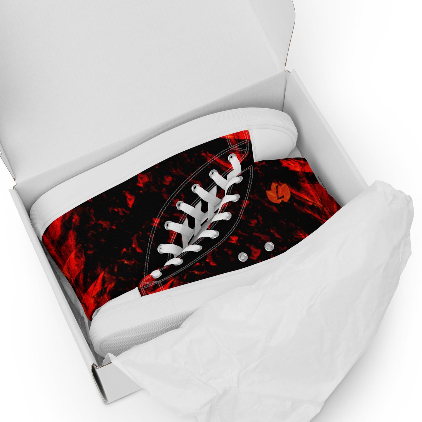 Baskets hautes en toile homme "Black Fall"