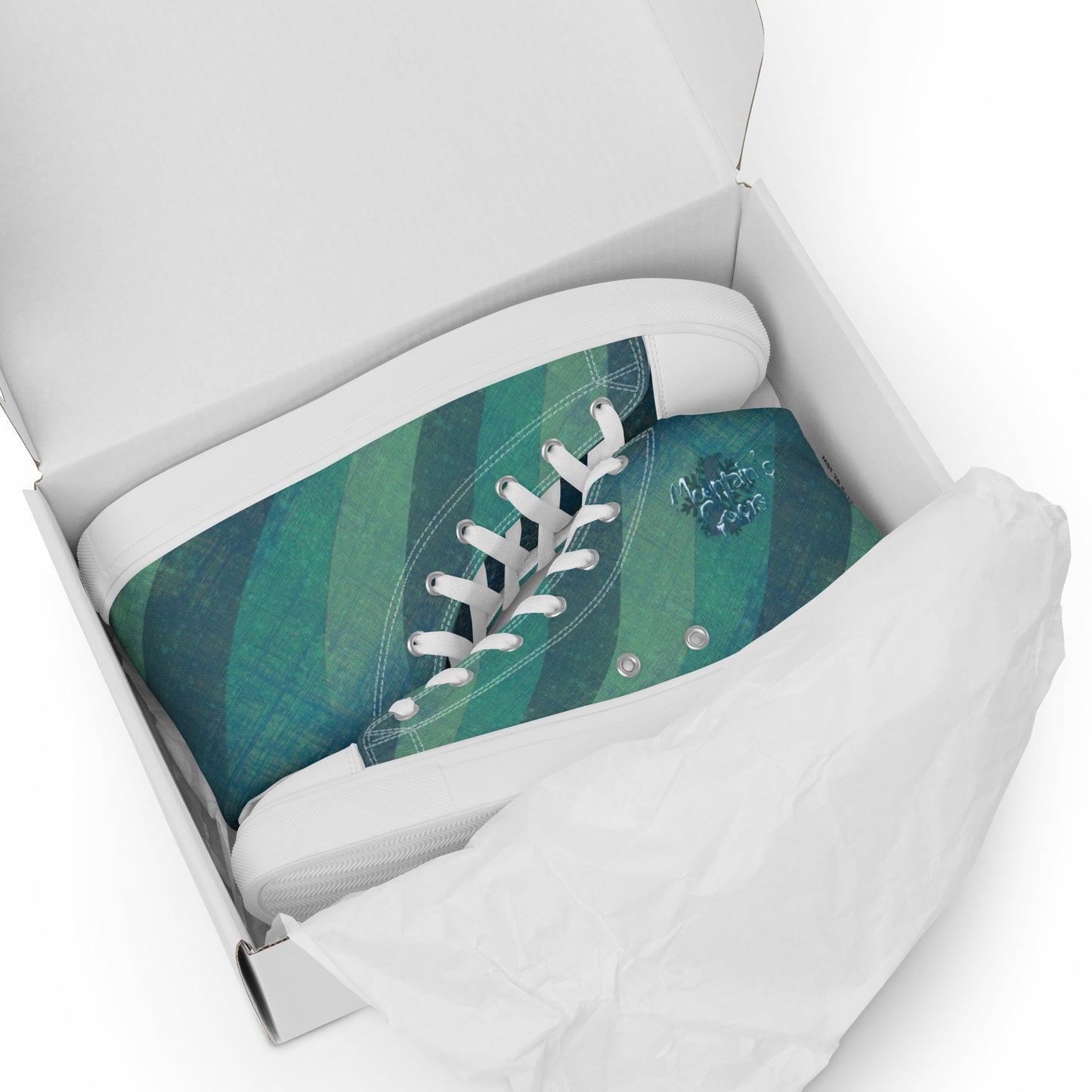 Baskets hautes en toile homme "Mountain Colors"