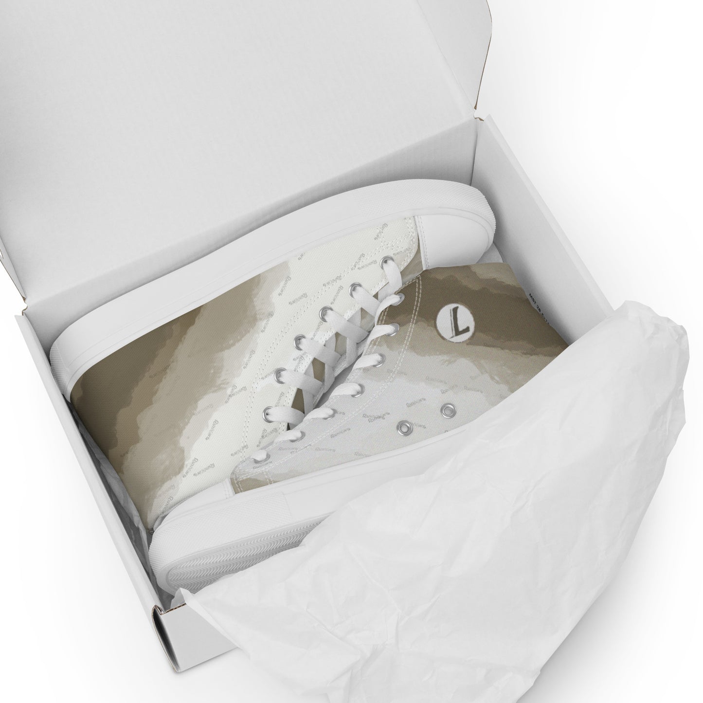 Baskets hautes en toile homme "Running"
