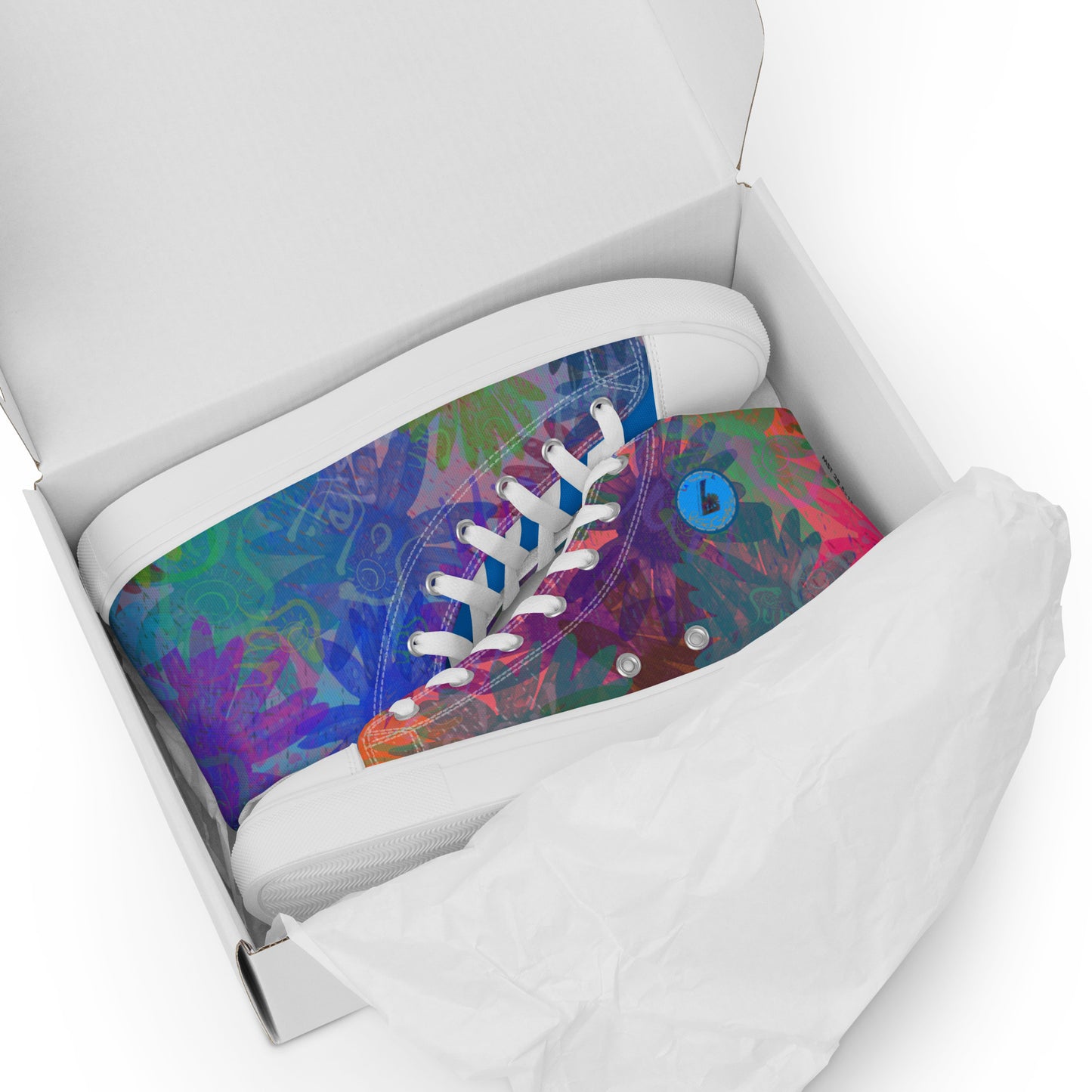 Baskets hautes en toile homme "Sun"