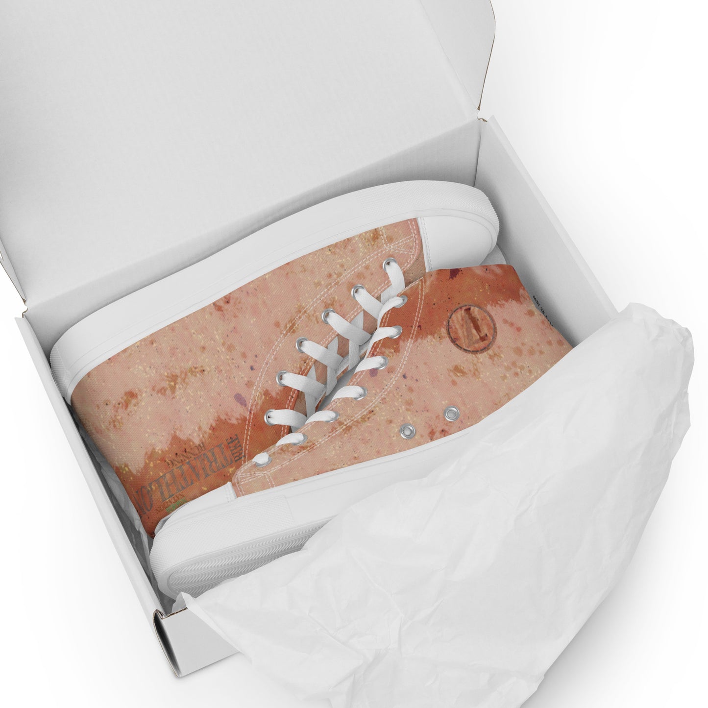 Baskets hautes en toile homme "Tri Brun"