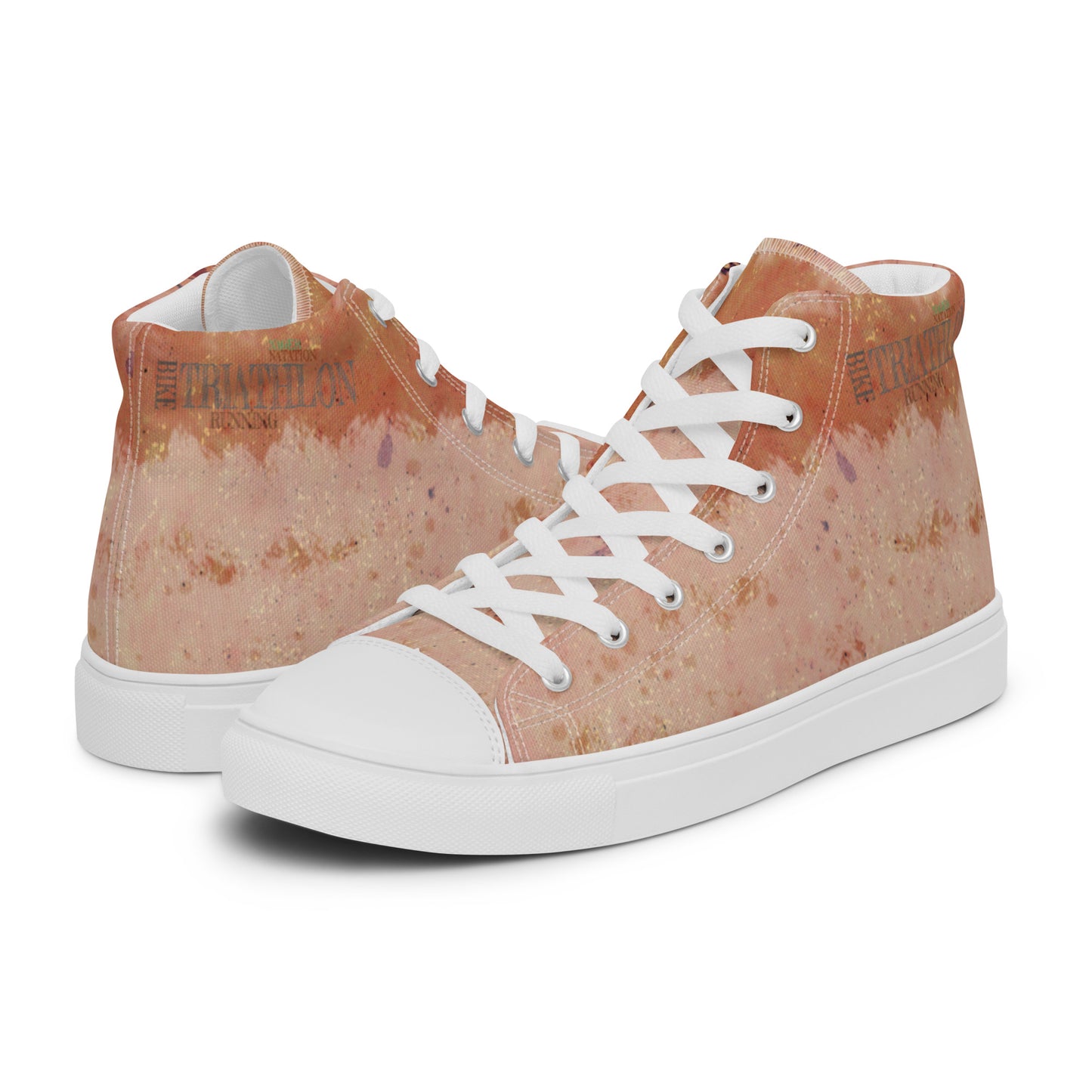 Baskets hautes en toile homme "Tri Brun"